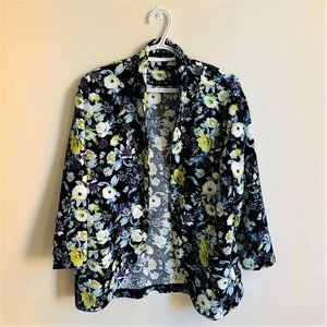 H&M Women's Flower Print Blazer/Jacket